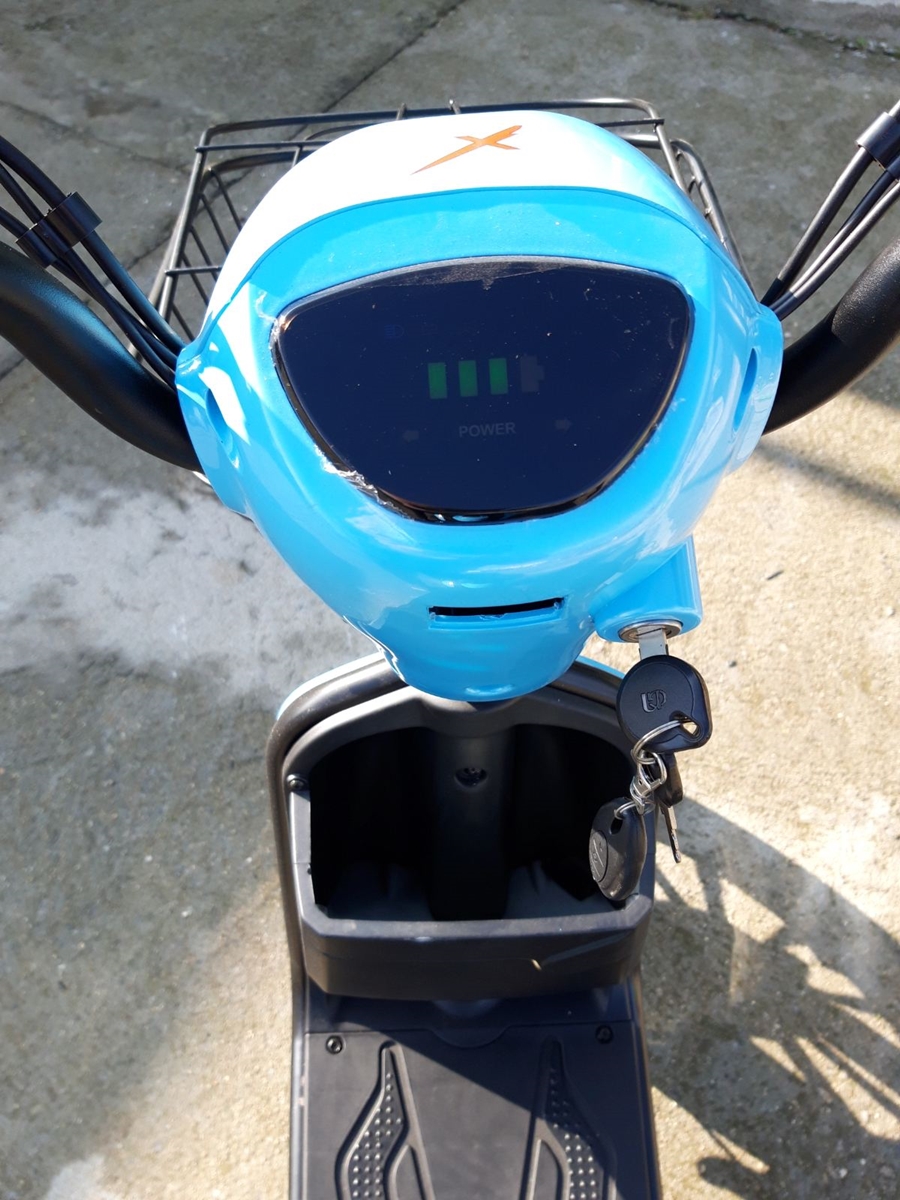 Електрически скутер-велосипед MaxMotors EBZ14 500W – BLUE - Image 5