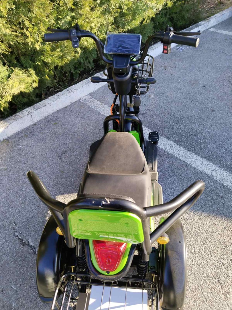 Двуместна Електрическа Триколка MaxMotors Pudding 1200W Green - Image 5