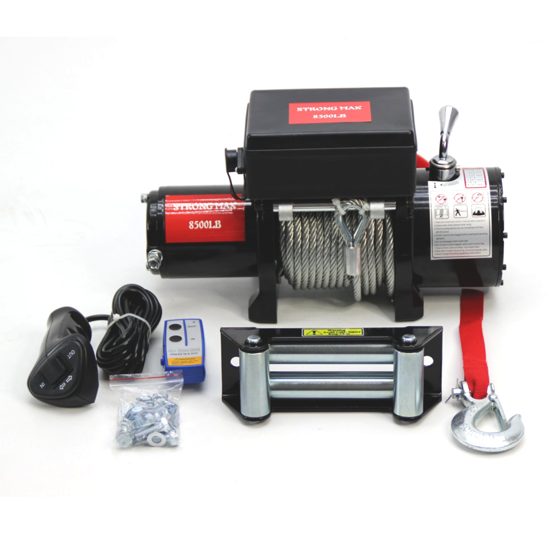 ЕЛЕКТРИЧЕСКА ЛЕБЕДКА STRONG СЕРИЯ MAX ЗА ДЖИПОВЕ – 12 V – 4136 КГ. / 8500 LB WINCH - Image 2