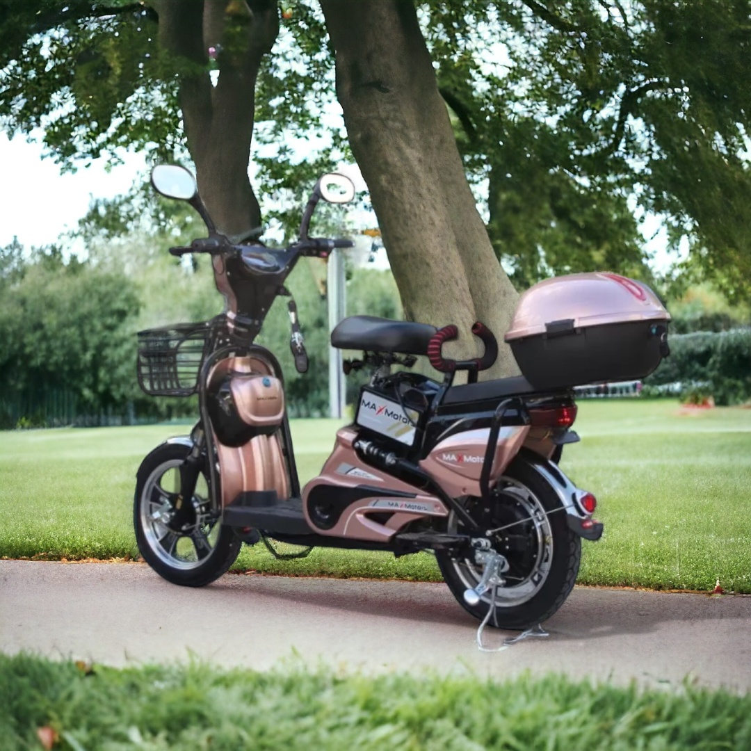 Електрически скутер-велосипед MaxMotors EBZ16 500W – ROSE GOLD - Image 3