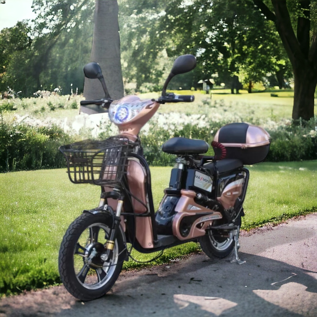 Електрически скутер-велосипед MaxMotors EBZ16 500W – ROSE GOLD - Image 6