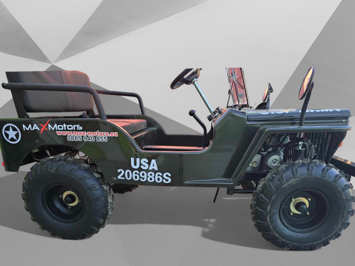 Автентичен детски Мини Джип Jeep MaXmotors Двигател Shineray: 150cc - Image 6