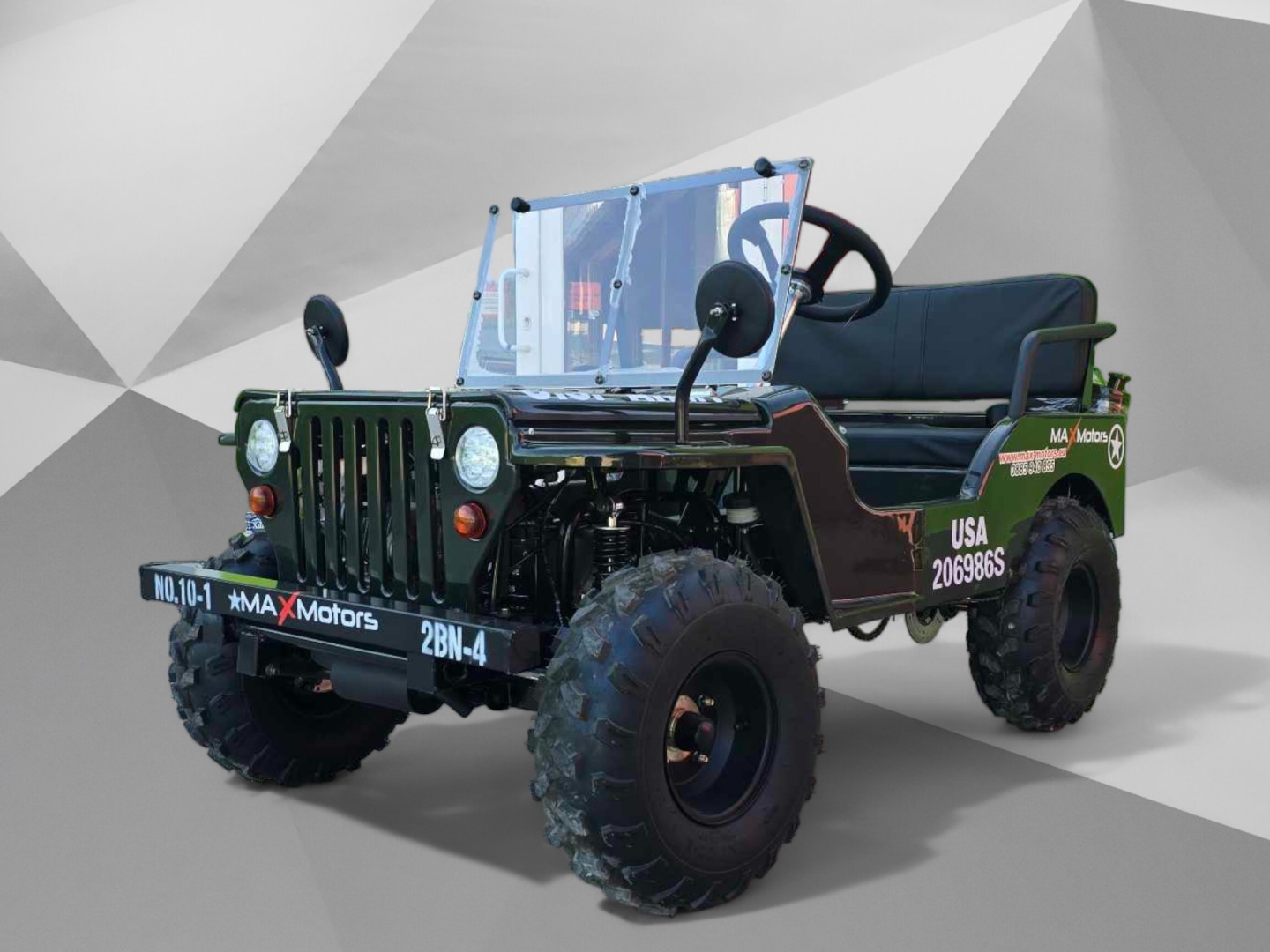 Автентичен детски Мини Джип Jeep MaXmotors Двигател Shineray: 150cc