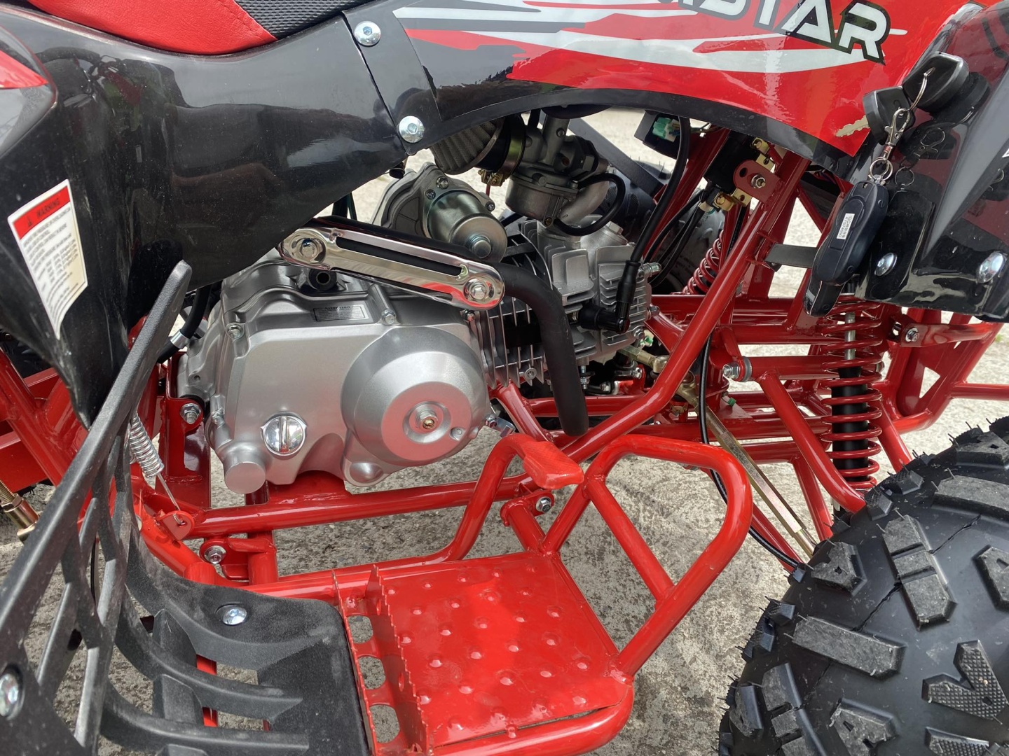 БЕНЗИНОВО ATV/АТВ 125CC AMSTAR MAXMOTORS SPORT – RED - Image 9
