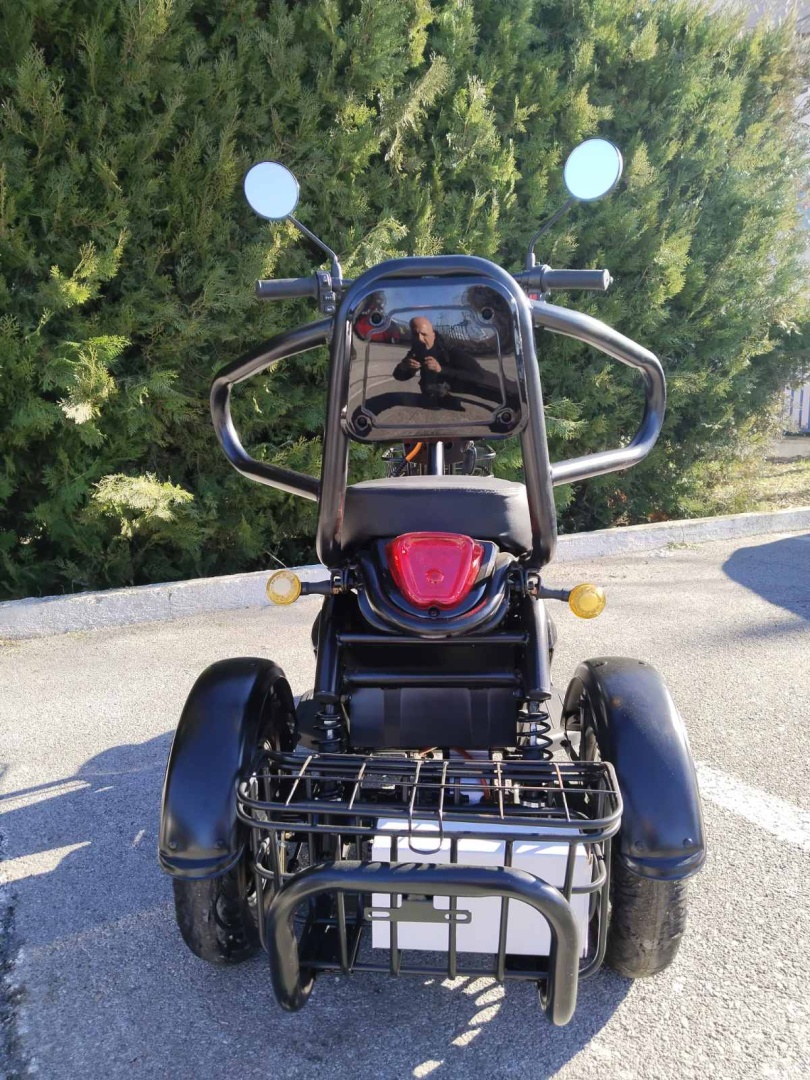 Двуместна Електрическа Триколка MaxMotors Pudding 1200W Black - Image 5