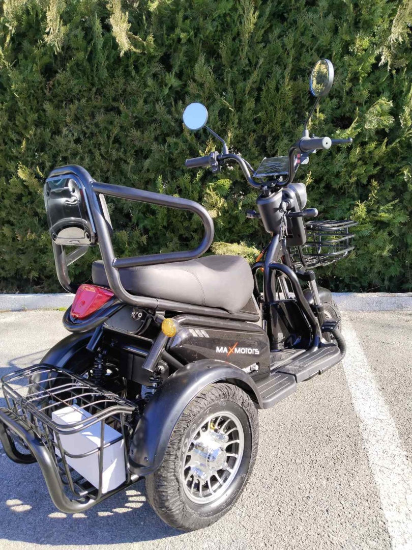 Двуместна Електрическа Триколка MaxMotors Pudding 1200W Black - Image 4