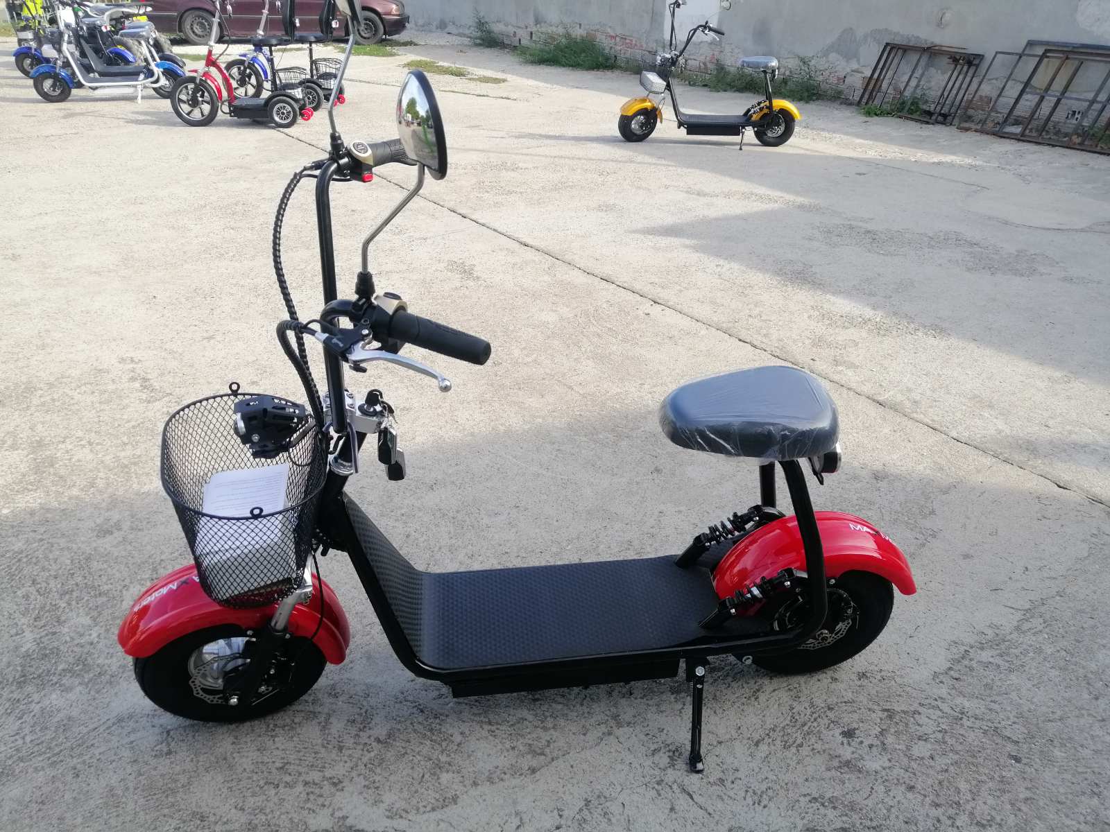 Електрически скутер Maxmotors Little City Harley 1200W Black/Red - Image 6