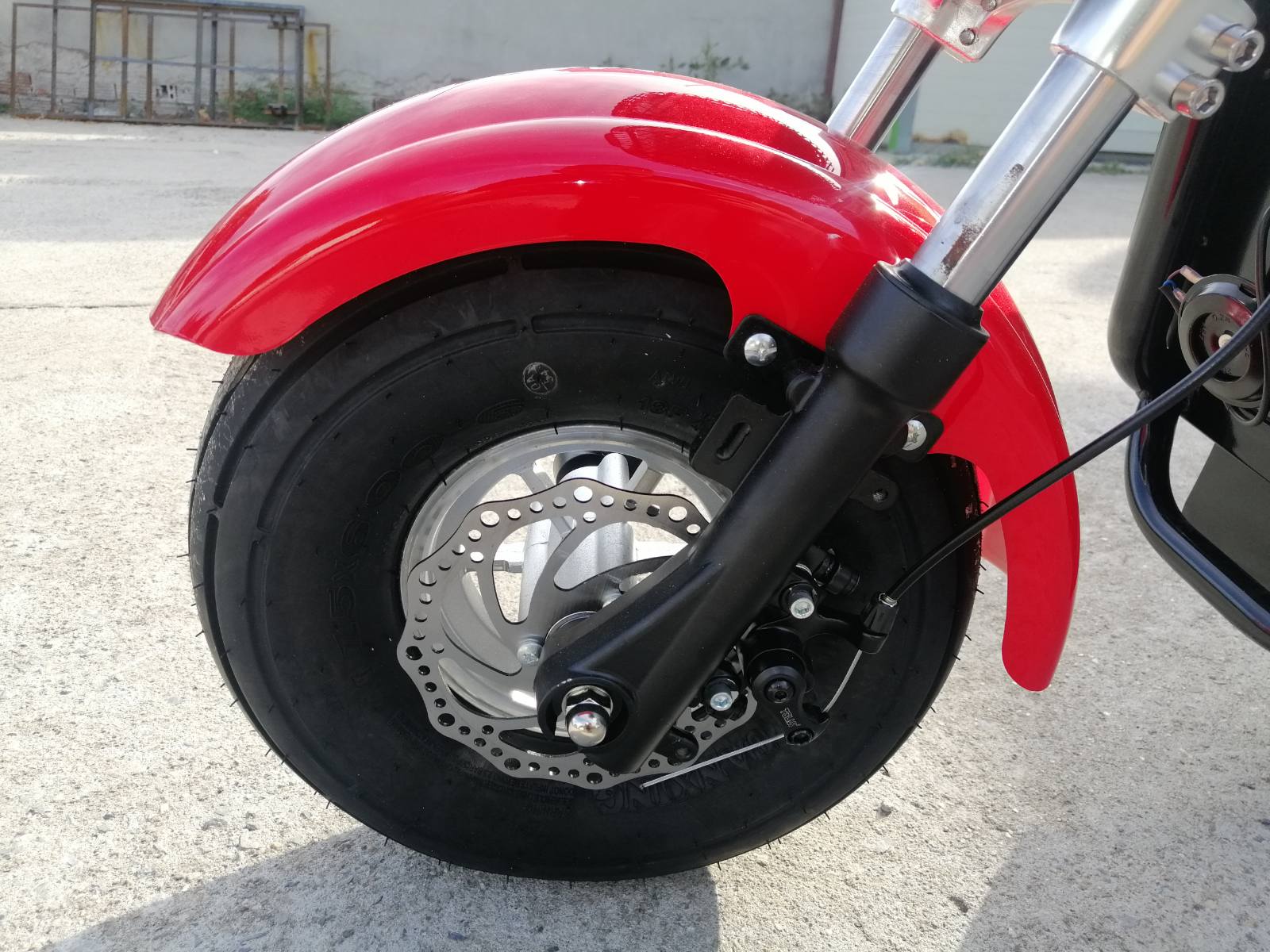 Електрически скутер Maxmotors Little City Harley 1200W Black/Red - Image 7