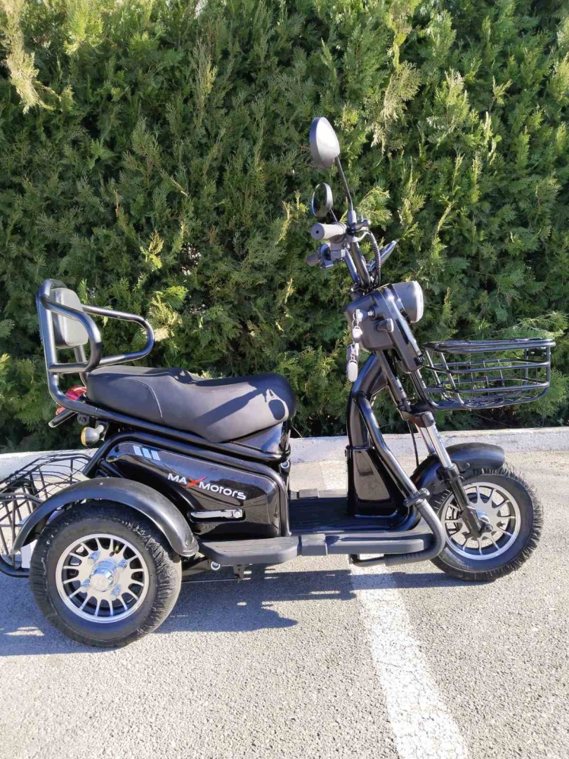 Двуместна Електрическа Триколка MaxMotors Pudding 1200W Black - Image 2