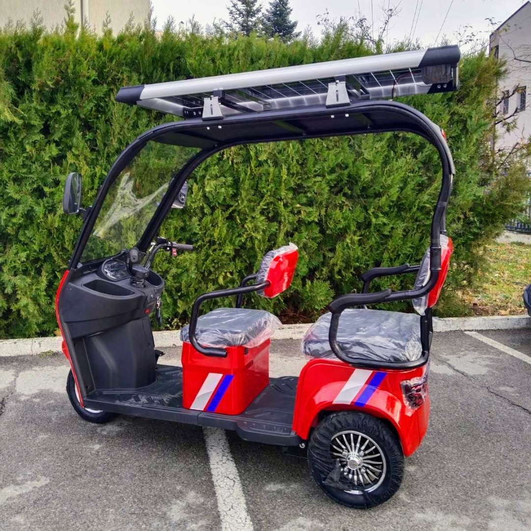 Електрическа триколка с покрив и соларен панел - 2000W + USB и радио - Image 2