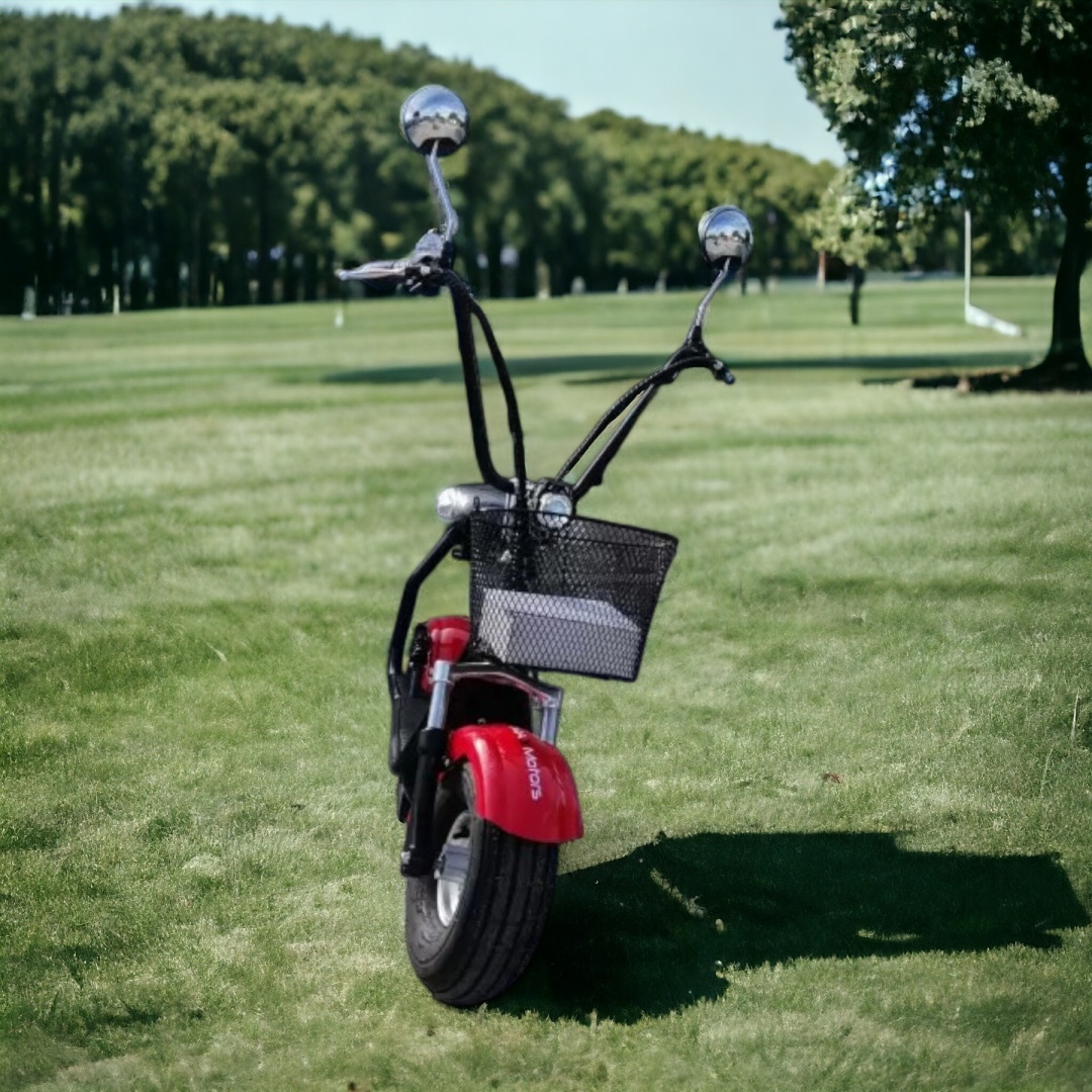 Електрически скутер Maxmotors Little City Harley 1200W Black/Red - Image 2