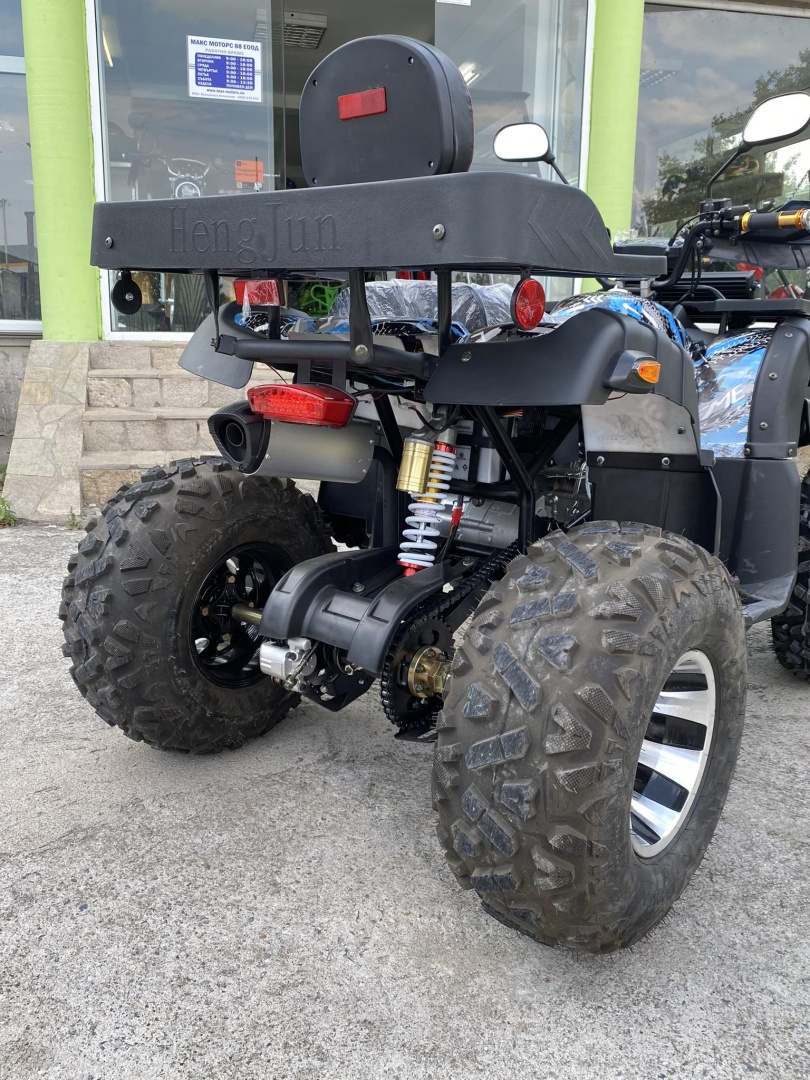 Бензиново ATV MaxMotors 200cc Grizzly PRO с LED бар – Blue Camouflage - Image 6