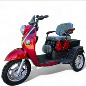Електрическа триколка Red | 1500W, триместна с кош - vikilux