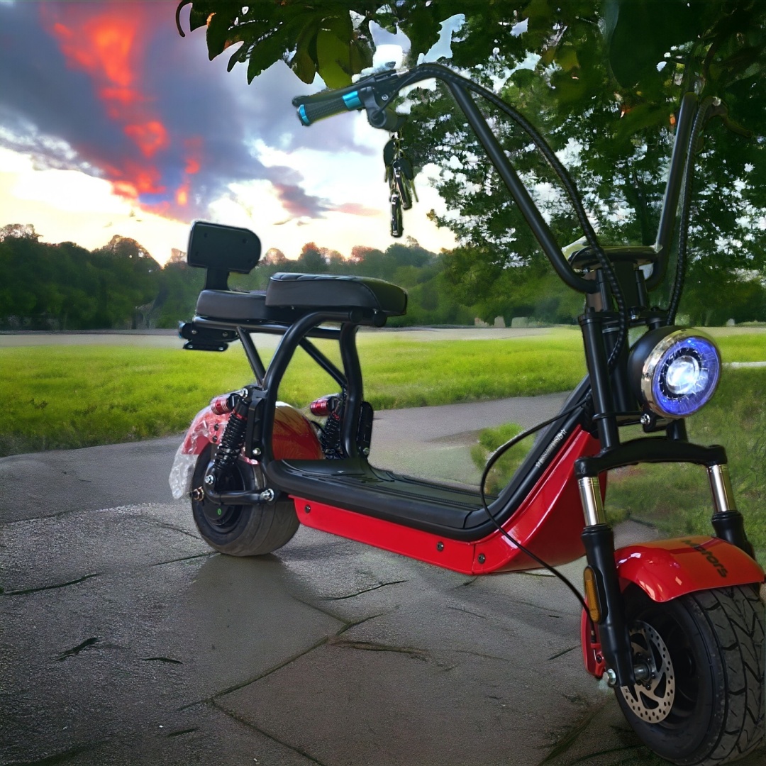 Електрически Скутер Harley 1200W MaxMotors Червен - Image 2