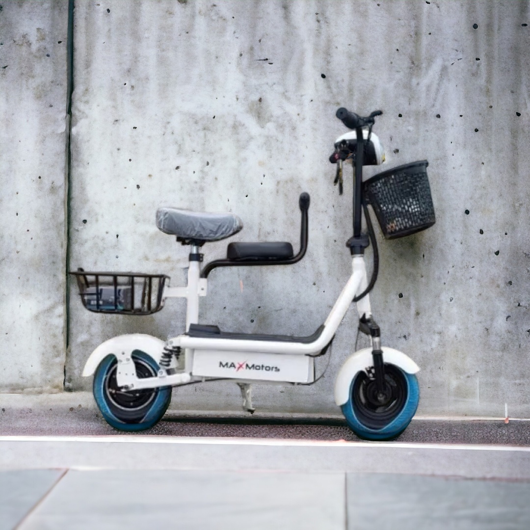 Електрически Скутер MaXmotors Мини Дизайн 350W WHITE - Image 2