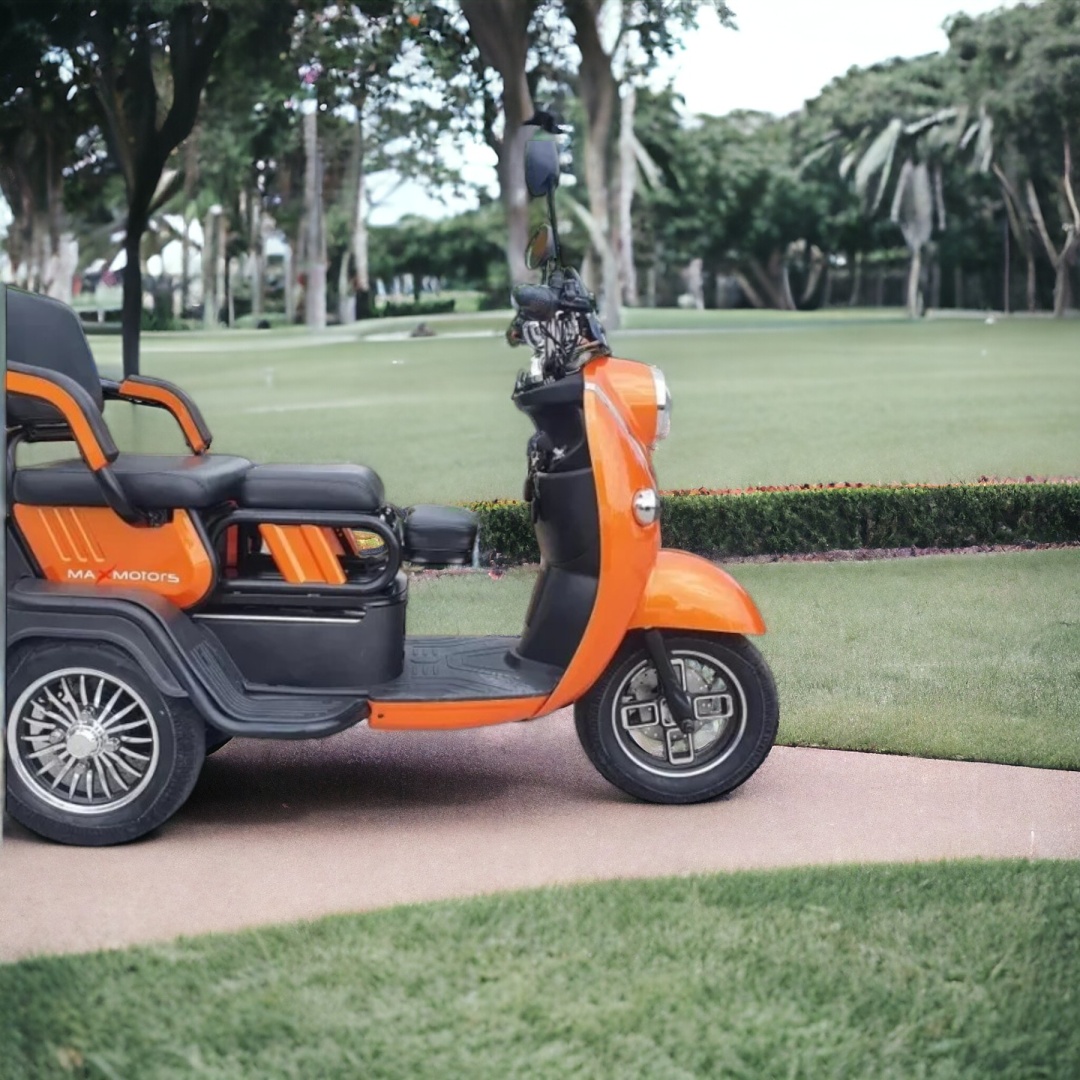 Електрическа триколка MaxMotors X2 Orange - 1500W, триместна - Image 3
