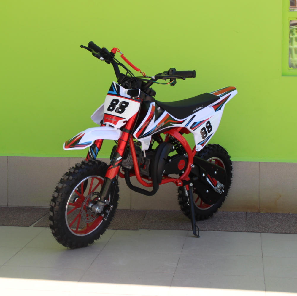 Детски Кросов Мотор 50сс кубика MaxMotors RED с електрически стартер
