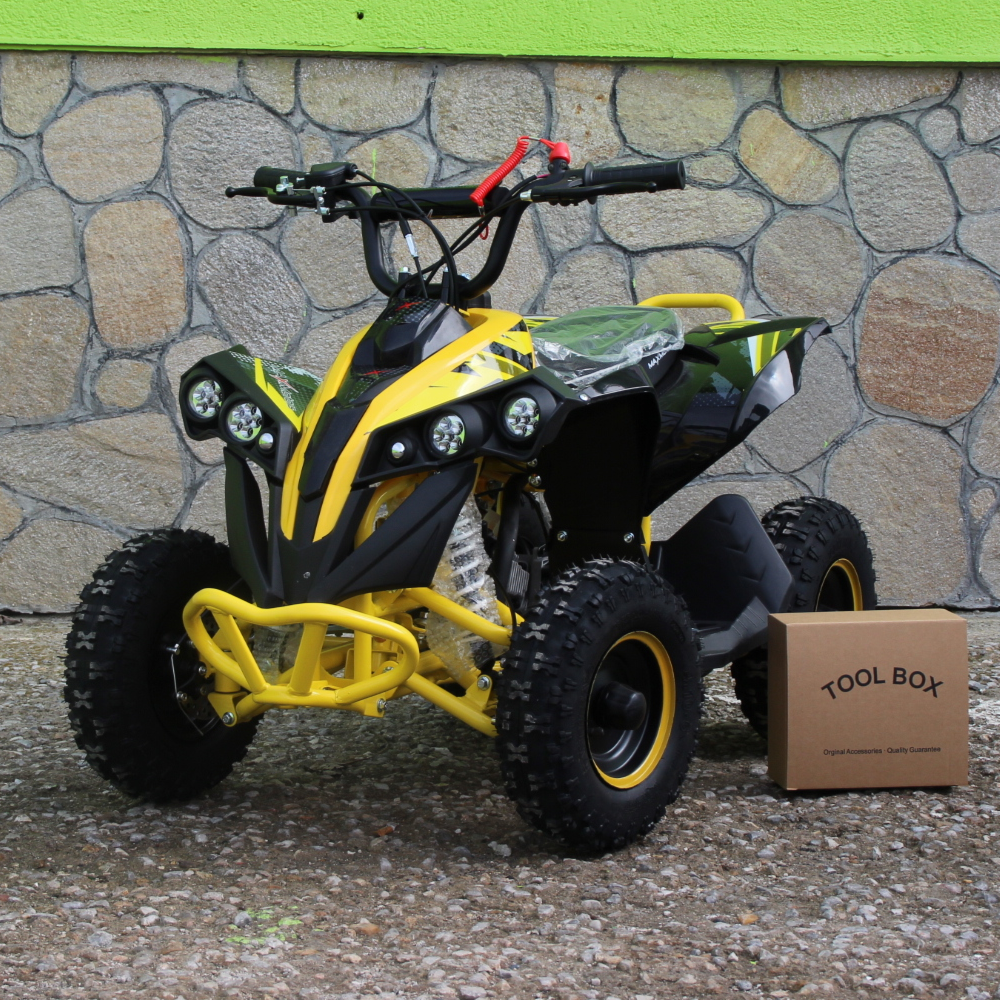Детско бензиново ATV MaxMotors Grizzly SPORT – BLACK & YELLOW - Image 2