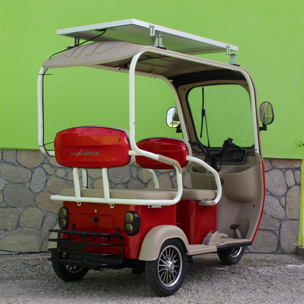 Електрическа триколка Max Motors GOLF RED SOLAR, триместна - Image 3