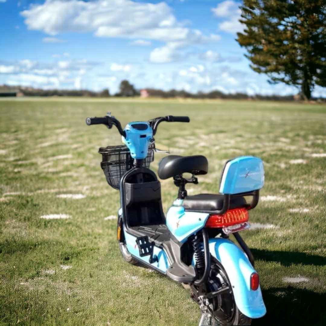 Електрически скутер-велосипед MaxMotors EBZ14 500W – BLUE - Image 3