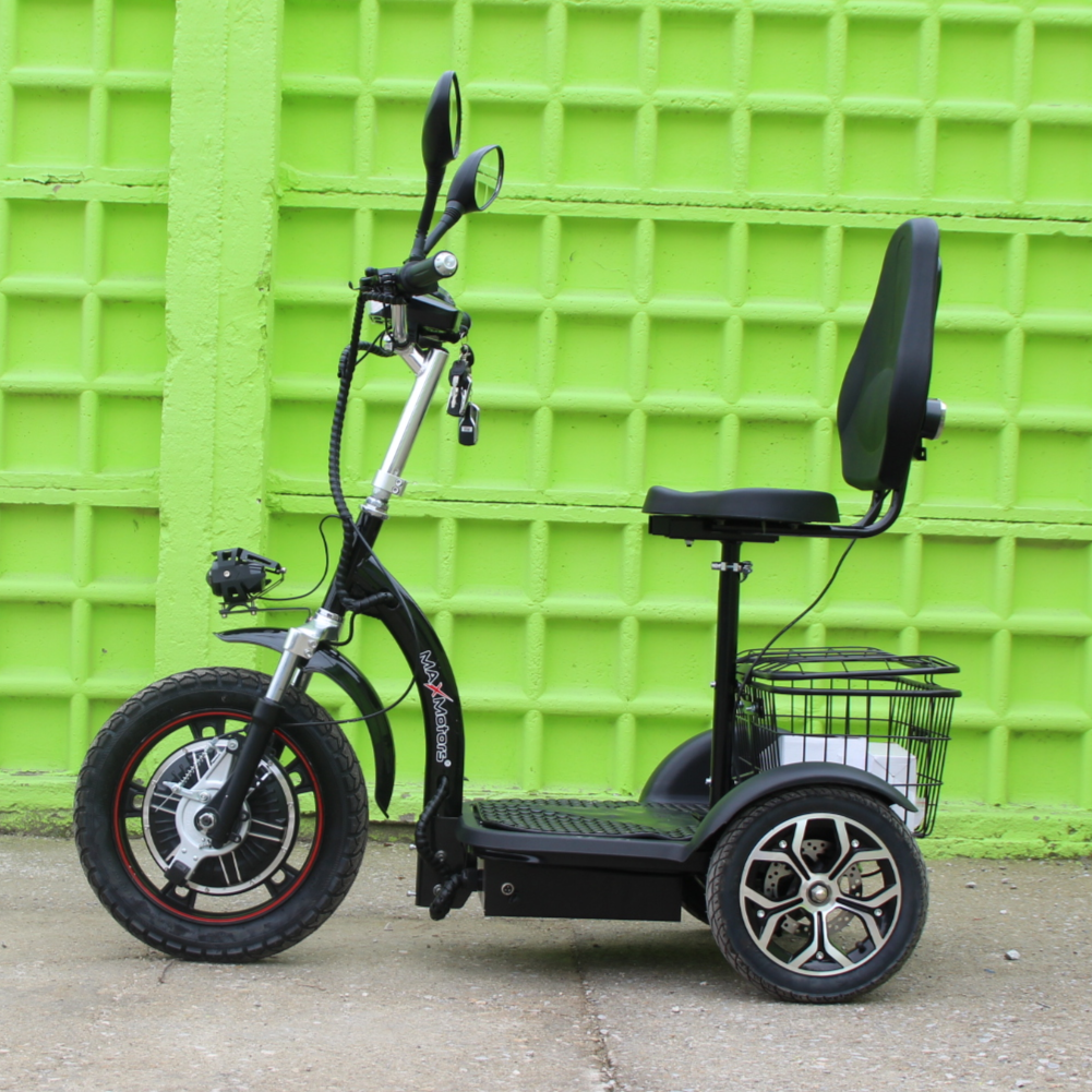 Електрическа триколка Max Motors А3 black 750W, с предно предаване - Image 2