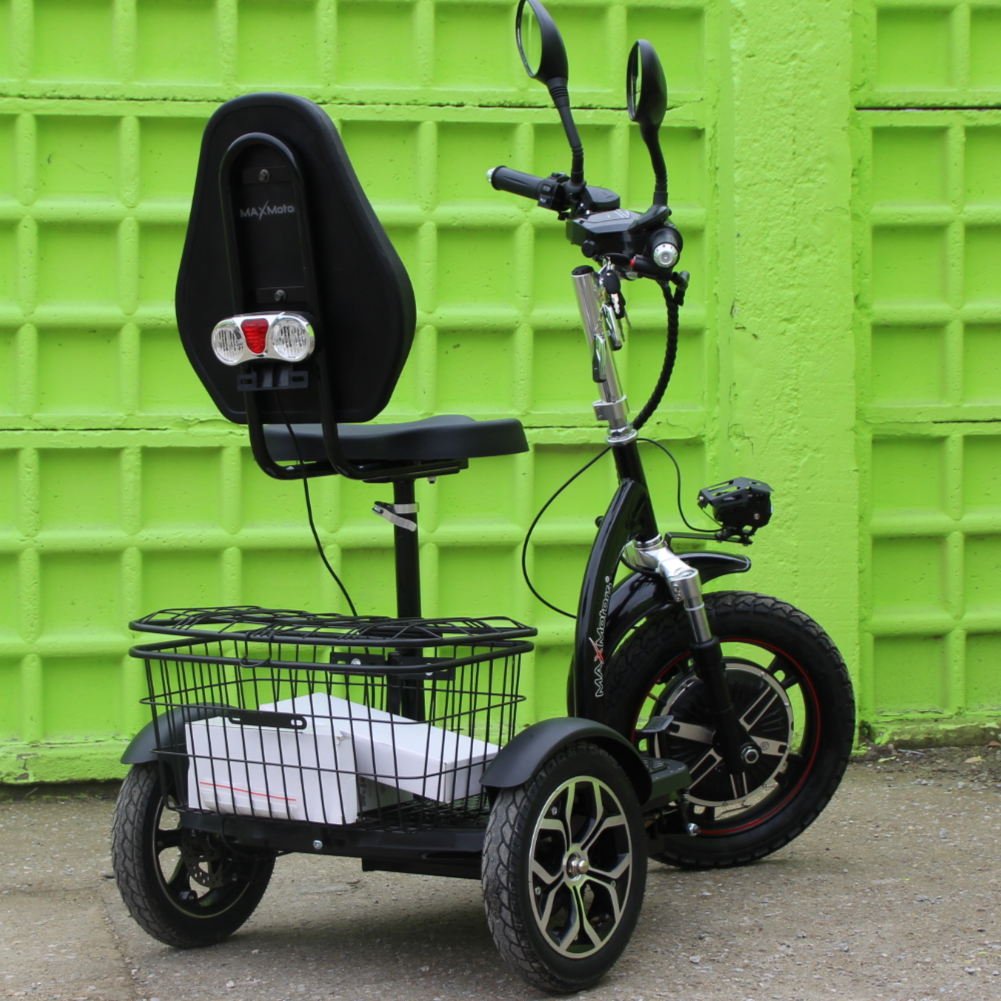 Електрическа триколка Max Motors А3 black 750W, с предно предаване - Image 3
