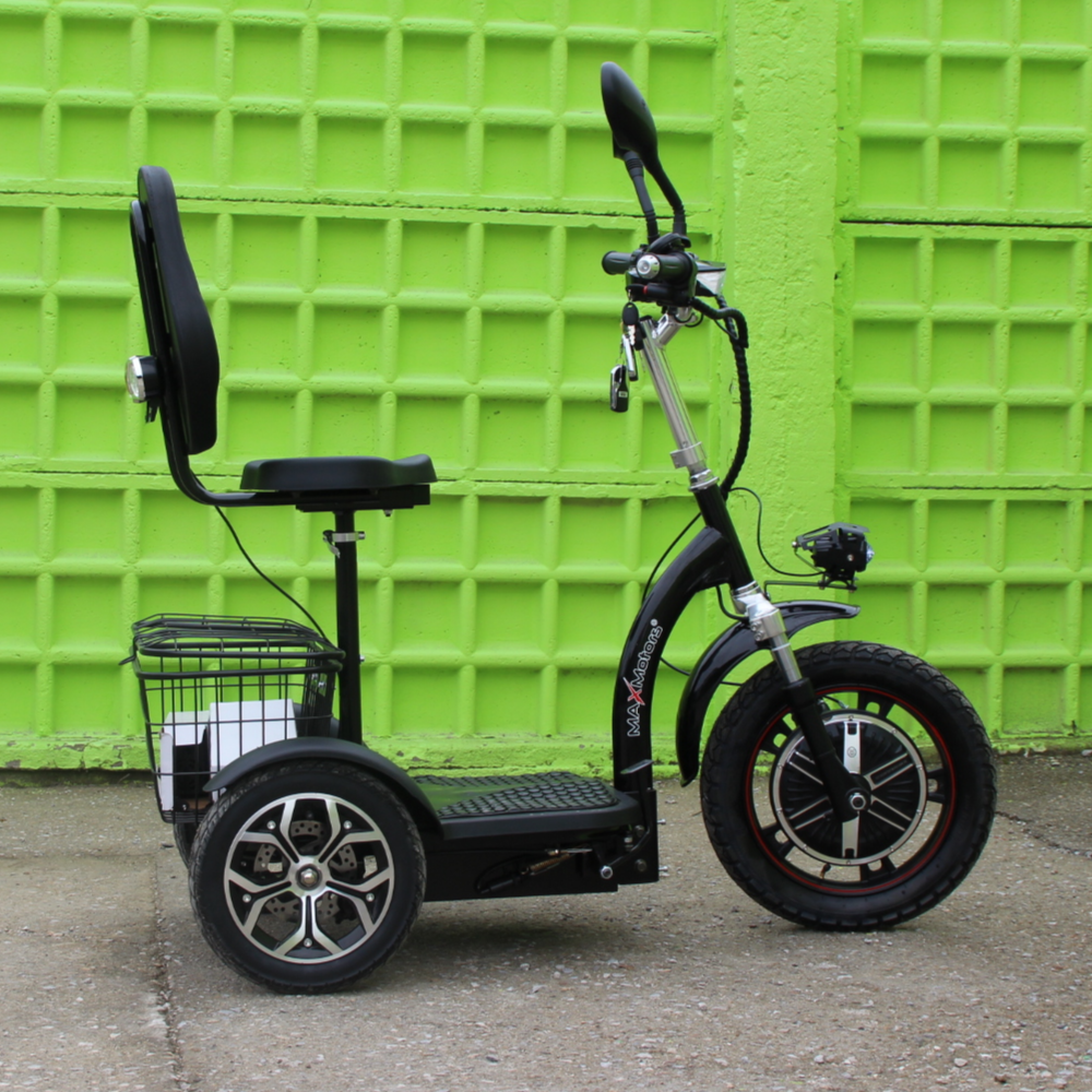 Електрическа триколка Max Motors А3 black 750W, с предно предаване - Image 4