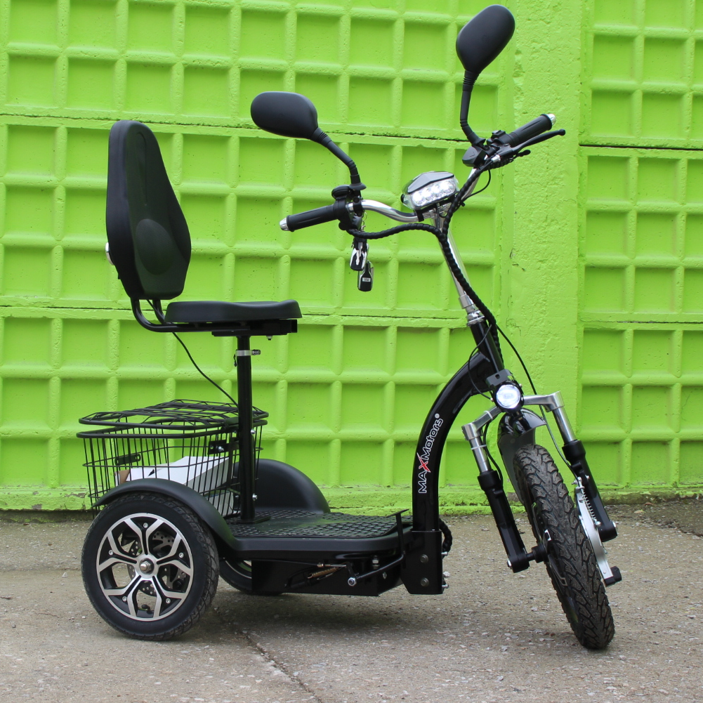 Електрическа триколка Max Motors А3 black 750W, с предно предаване - Image 5