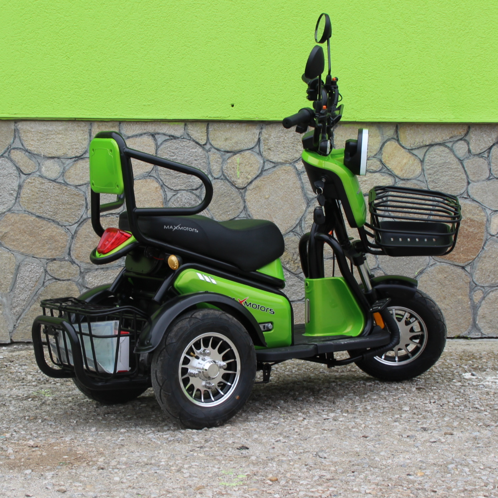 Електрическа триколка MaxMotors Pudding GREEN 1800W Двуместна - Image 4