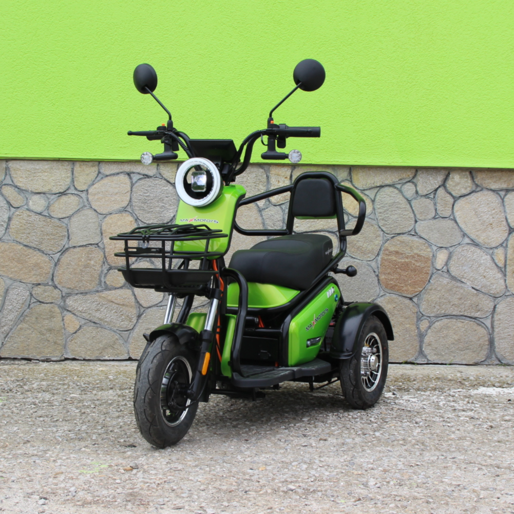 Електрическа триколка MaxMotors Pudding GREEN 1800W Двуместна - Image 7
