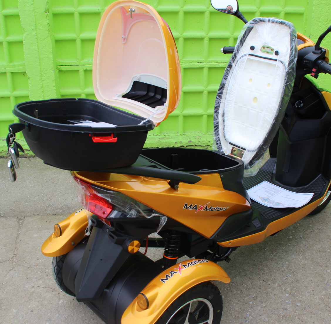 Електрическа триколка - скутер Maxmotors Sport 1500W GOLD - Image 8