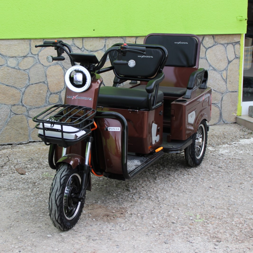 Двуместна електрическа триколка MAX MOTORS 1500W 20 AH - Image 2