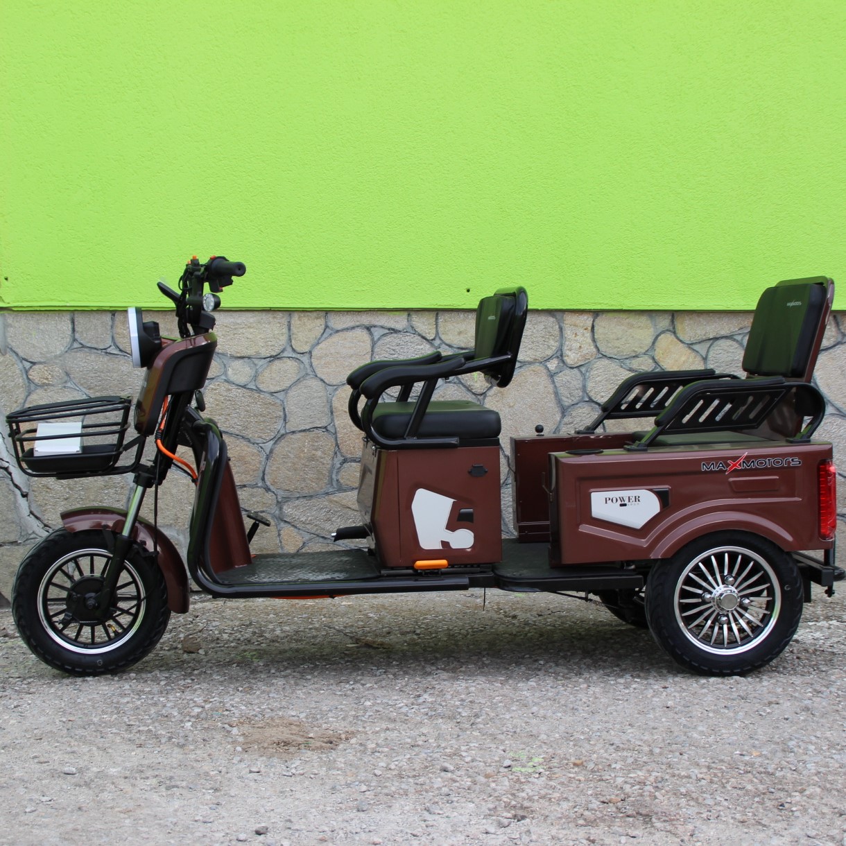 Двуместна електрическа триколка MAX MOTORS 1500W 20 AH - Image 3