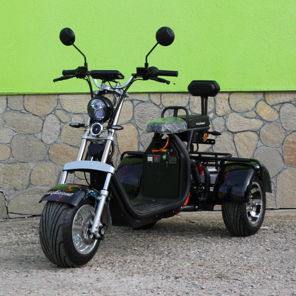 Електрическа триколка | Harley Dark Black | 3000W - vikilux