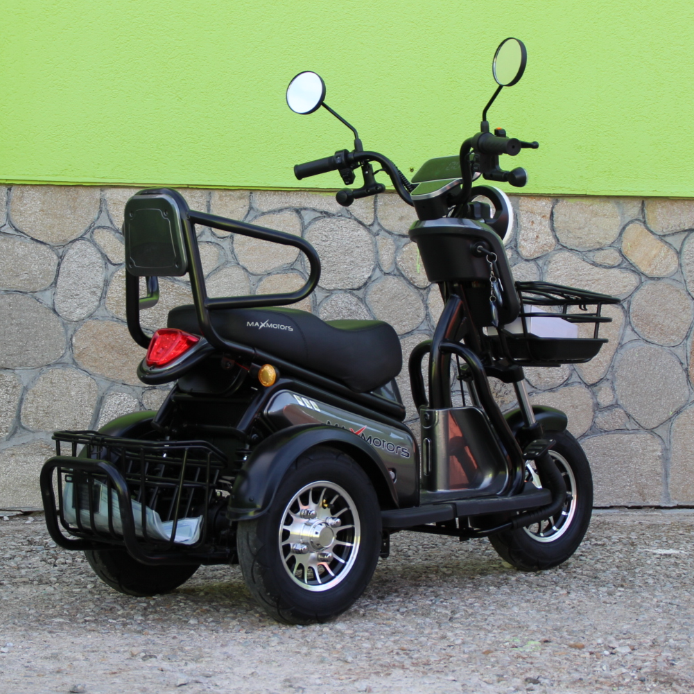 Електрическа триколка MaxMotors Pudding GRAY 1800W Двуместна - Image 5