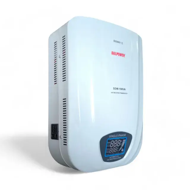 Автоматичен Стабилизатор на ток и напрежение 10kVA BULPOWER с LED дисплей (СТЕНЕН) - Image 2