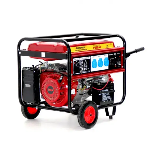 Генератор за ток Bulpower 7.5KW с ел.старт BR PROFESSIONAL с AVR монофазен бензин или газ - Image 2