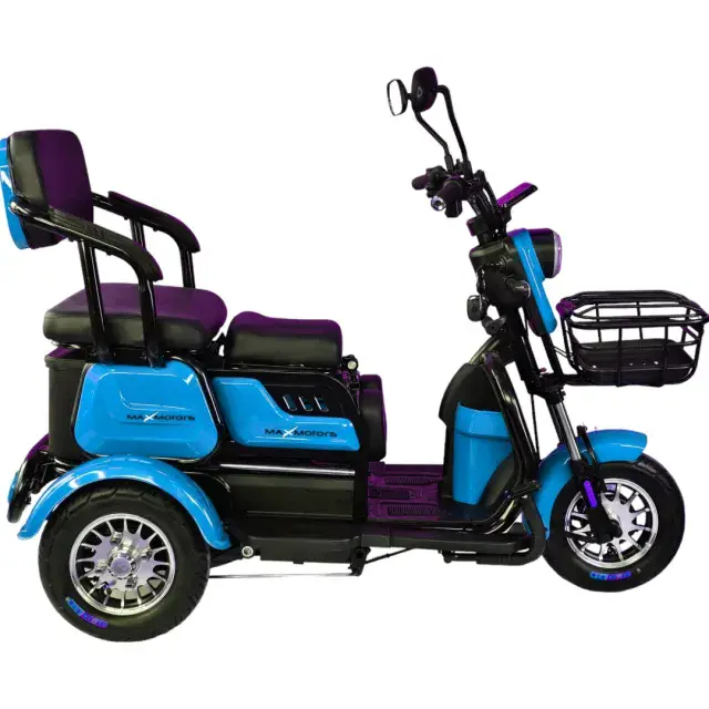 Елекрическа Триколка MaxMotors X1 1500W BLUE триместна - Image 3