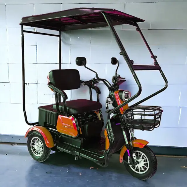 Електрическа Триколка MaxMotors триместна с покрив X1 - Image 3