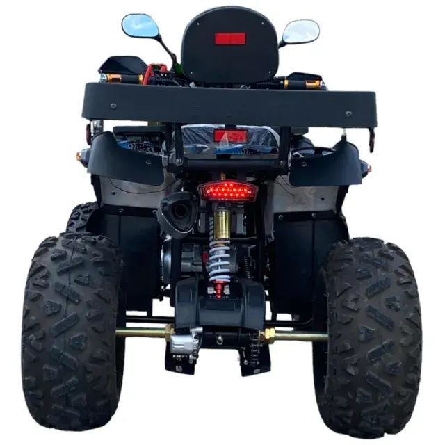 Бензиново ATV MaxMotors 200cc Grizzly PRO с LED бар - Blue Camouflage - Image 4