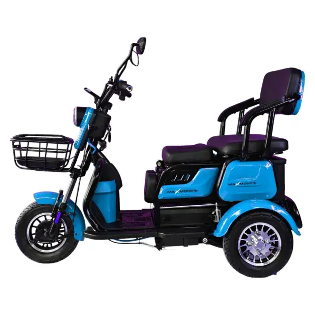 Елекрическа Триколка MaxMotors X1 1500W BLUE триместна - Image 7