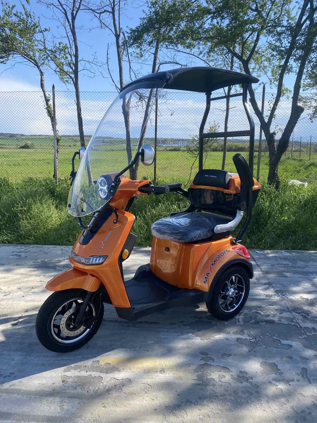 Електрическа триколка MaxMotors FM1 Lux Orange1800W - Image 2