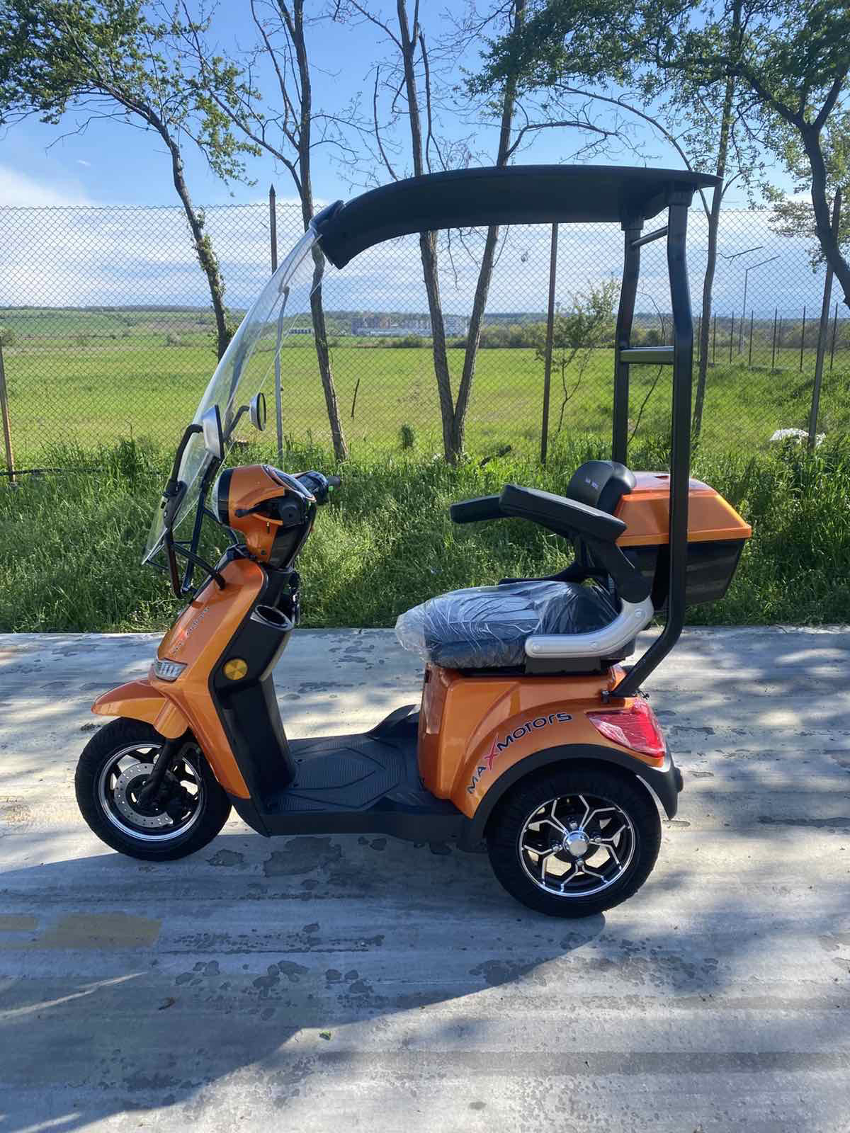 Електрическа триколка MaxMotors FM1 Lux Orange1800W - Image 3