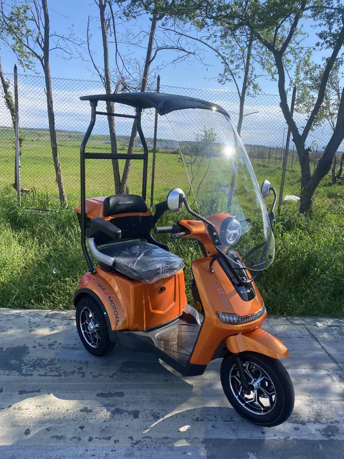 Електрическа триколка MaxMotors FM1 Lux Orange1800W - Image 6
