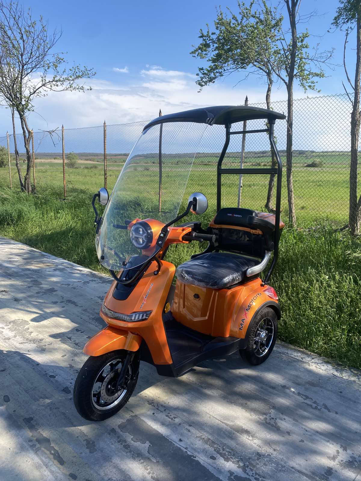 Електрическа триколка MaxMotors FM1 Lux Orange1800W