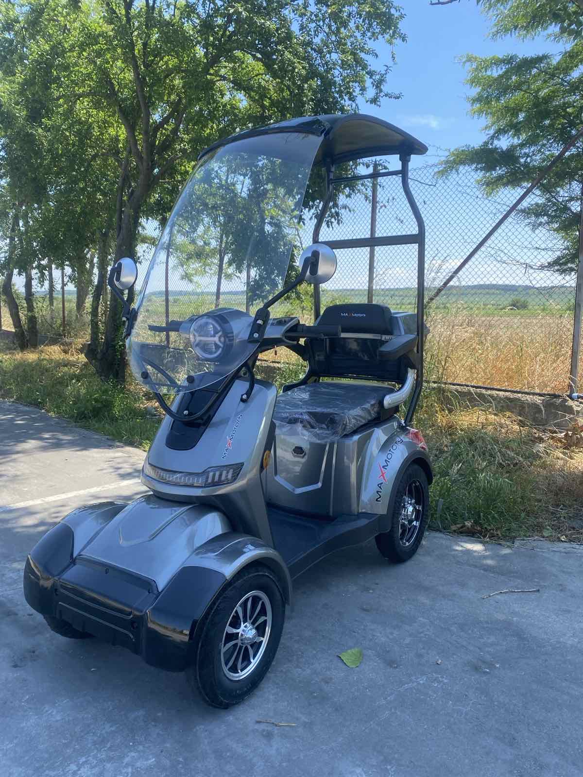 Електрическа четириколка Maxmotors 1500W FM4 сива с покрив - Image 2