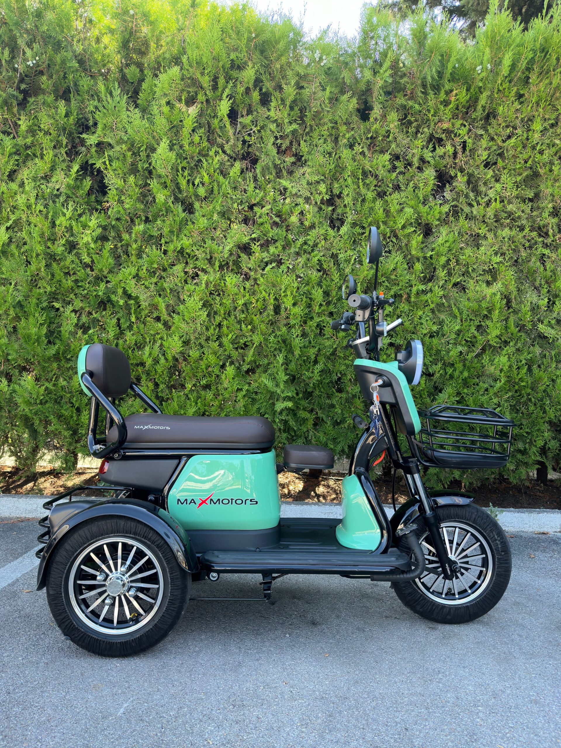 Електрическа триколка MaxMotors Grand Pudding 2000W-60V-25Ah Green, двуместна - Image 3