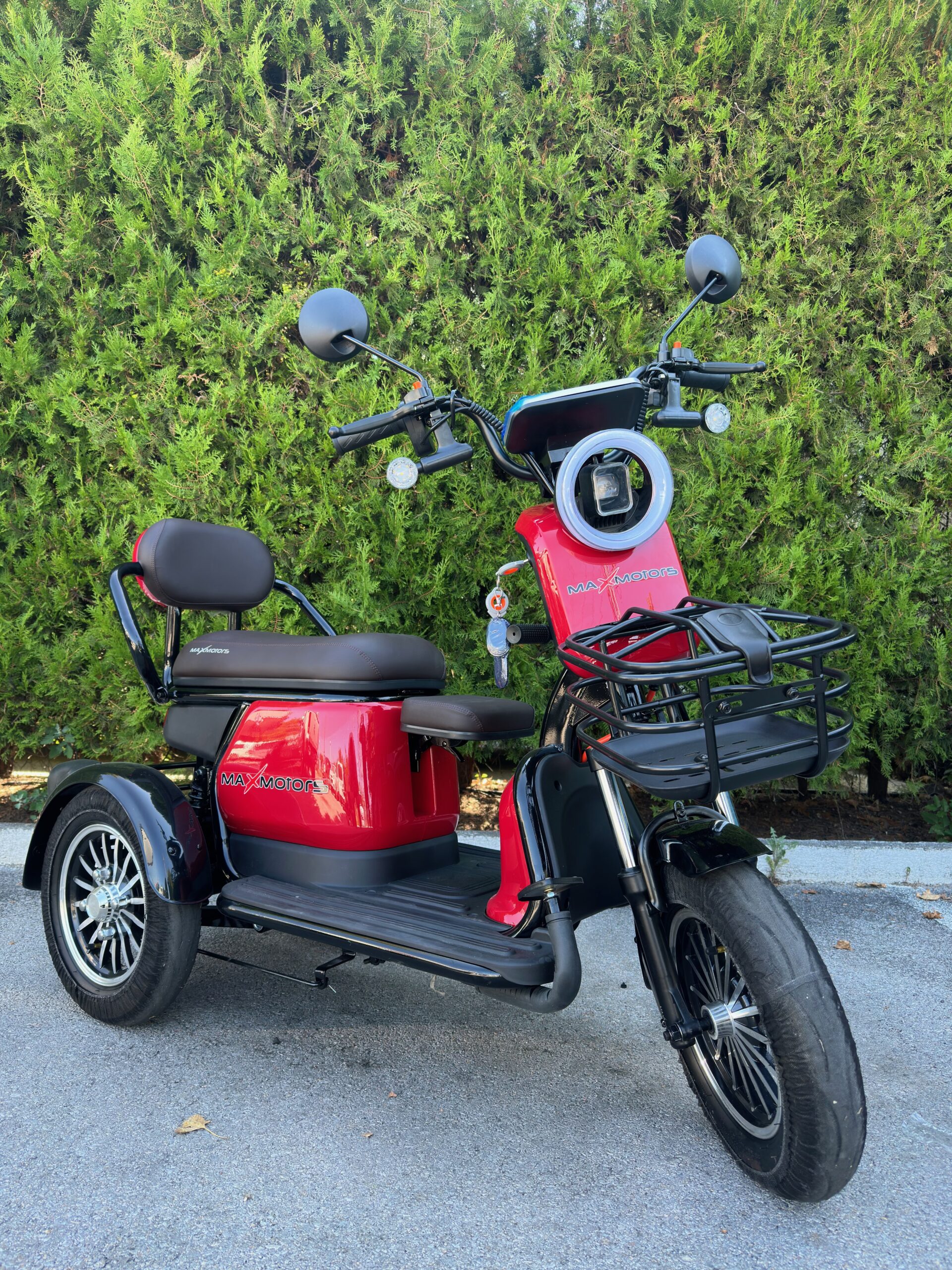 Електрическа триколка MaxMotors Grand Pudding 2000W-60V-25Ah Red, двуместна - Image 2
