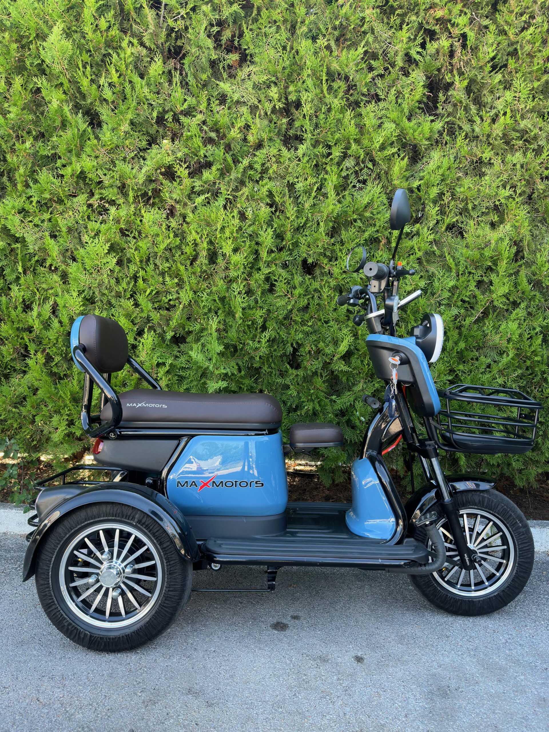 Електрическа триколка MaxMotors Grand Pudding 2000W-60V-25Ah Blue, двуместна - Image 3