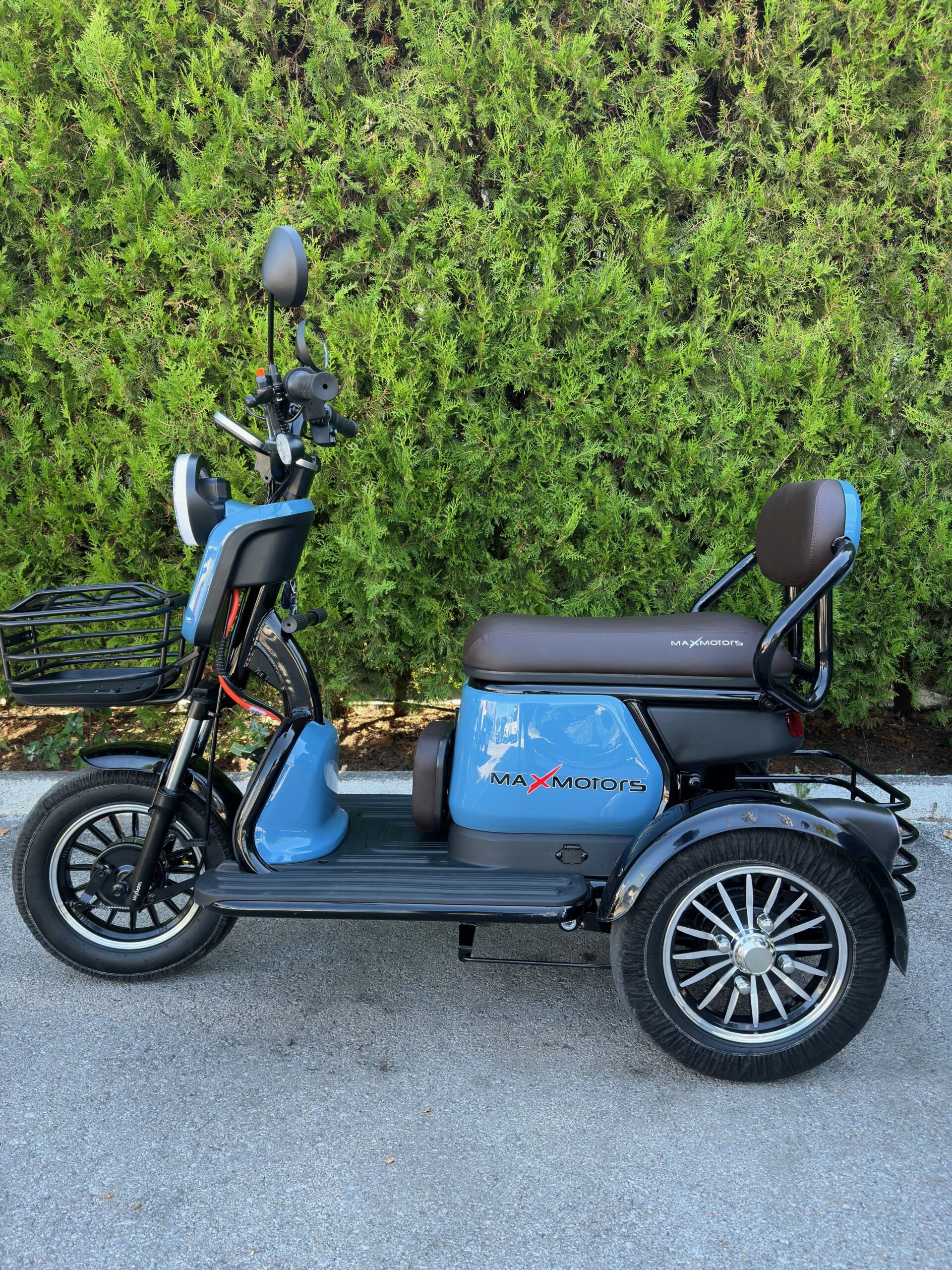Електрическа триколка MaxMotors Grand Pudding 2000W-60V-25Ah Blue, двуместна - Image 4